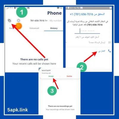 عمل واتساب بدون رقم بسهولة - الحصول على رقم امريكي للواتس اب 4 تفعيل الواتس اب بدون شريحة