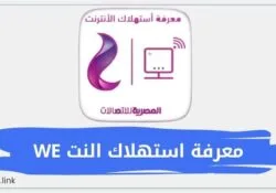 طريقة معرفة استهلاك النت WE المنزلي من الكمبيوتر والموبايل